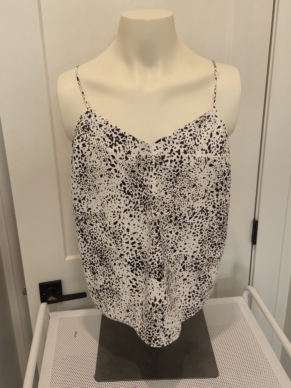 Nine West Black and White Spotted Camisole